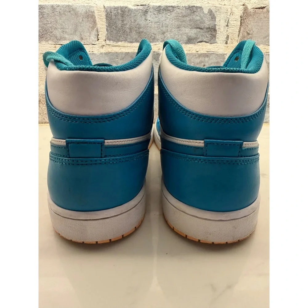 Nike Air Jordan 1 Mid Aquatone Celestial Gold White DQ8426-400 Mens Size 13